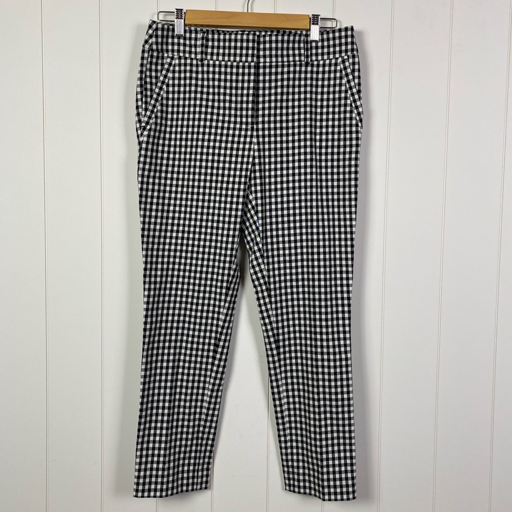 Loft Outlet Petite Gingham Modern Skinny Ankle